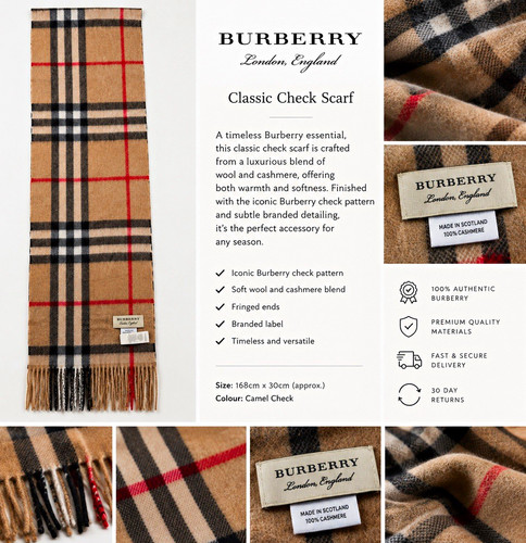 Burberry classic check beige - check,