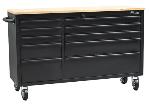 Black steel work bench 10 - black,