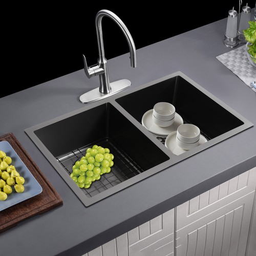 Double bowl sink - x,