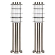 Outdoor Garden Lamp Post Bollard Lamp Lights LED Lighting Warm White Bulbs IP44