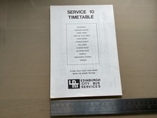 Edinburgh City Lothian Buses Scottish Bus Route 10 Timetable June 1976 