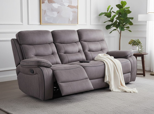 Noah seater grey fabric - 3,