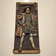 Marcus Design King Herny VIII DH Morton Wall Plaque Antique Medieval Home Decor