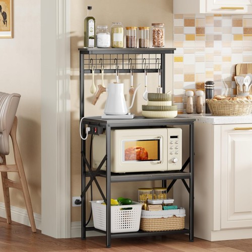 Kitchen bakers rack with power - kitchen,