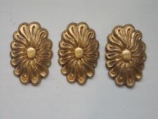 Three DECORATIVE OVAL FLOWER