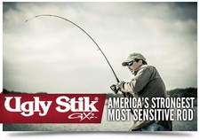 GX2 Ugly Stik 6'6" Medium Shakespeare  USSP662M Spinning Rod (Rod Only)