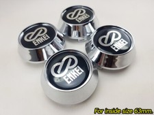 Center Wheels Caps Cover Rim Car Silver Chrome 63.5mm. RPF1 Enkei Racing Black