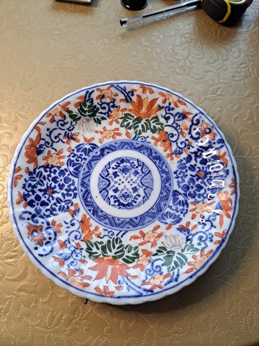 Vintage imari style plate - vintage,