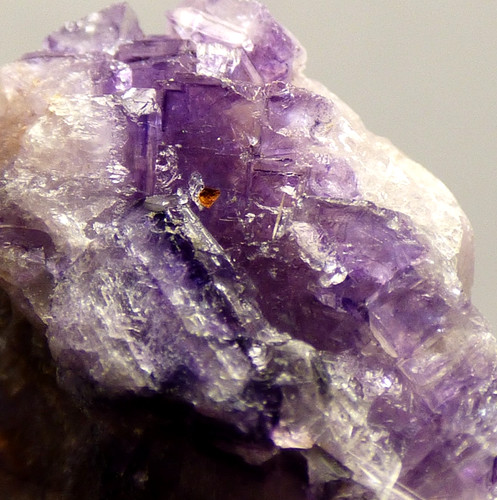 Blue john fluorite crystal - blue,