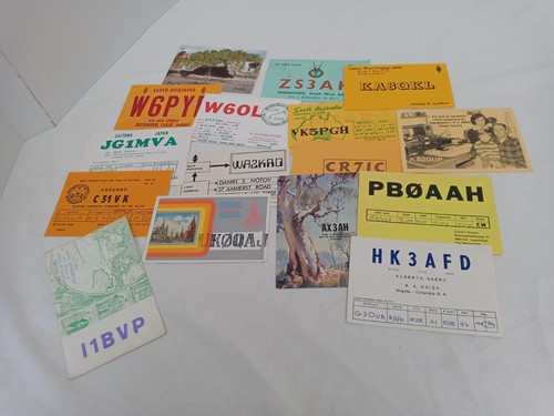 Job lot qsl cards - cards, 16