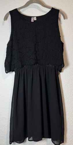 Alya black beaded sleeveless - alya,