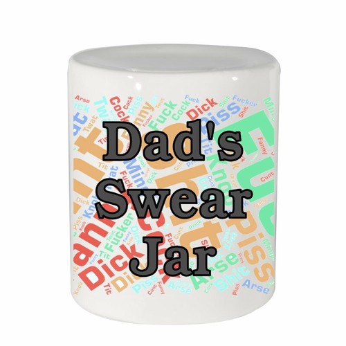 Dad swear jar - dad's, ceramic