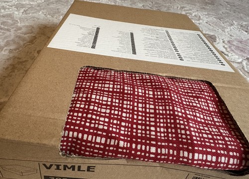 Ikea vimle storage footstool - storage,