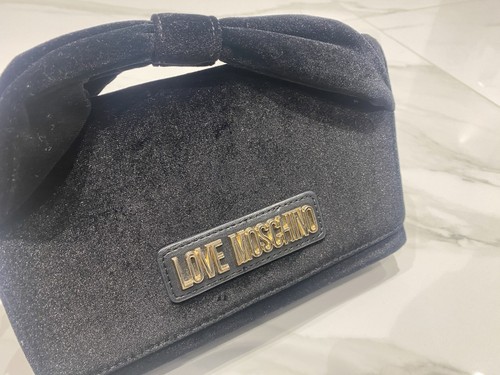 Love moschino black velvet bow - velvet,