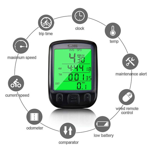 Waterproof bicycle speedometer - waterproof,