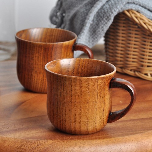 1pc wooden cup wood coffee - cup,