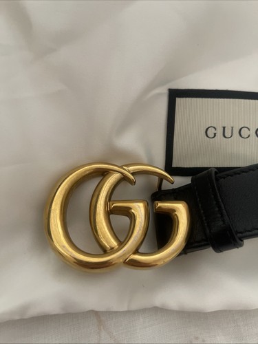 Gucci black leather belt - gucci,