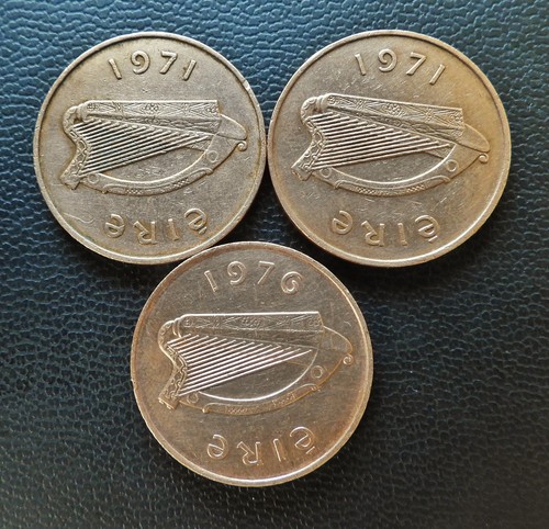 1970 irish coins two pence - coins,