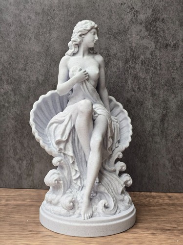 Aphrodite shell throne statue - aphrodite,