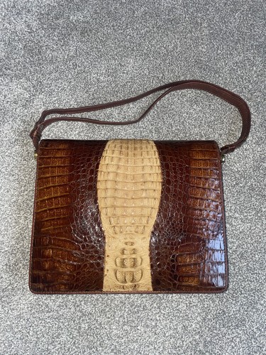 Vintage crocodile skin bag and - vintage,