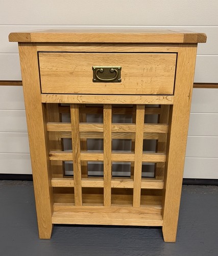 Solid oak wine rack - wine,
