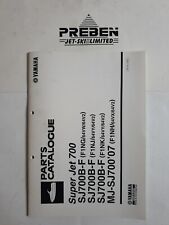 YAMAHA SUPERJET 700  PARTS CATALOGUE JETSKI