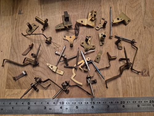 Antique clock parts back - parts,