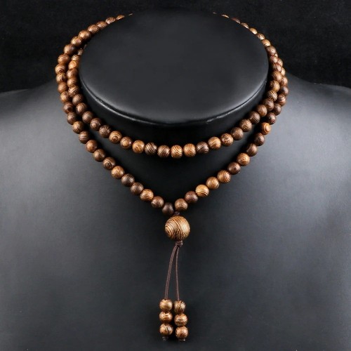 Handmade wooden 108 - handmade, 108-bead