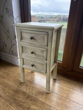 Beautiful Bed Side Table, Well Made & Heavy (Shabby Chic Style)