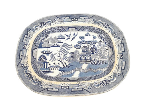 Very large blue and white - large,