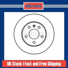 2x Brake Discs Solid For Vauxhall Astra G/MK4 2.0 Turbo GSi Borg & Beck 569109