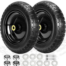 13" Flat Free Solid Tires