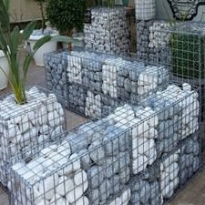 Heavy Galvanized Gabion Basket Retaining Wall Panel Garden Wire Cage Stone Fench
