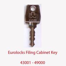 Eurolocks Replacement Filing Cabinet Key 43001 - 49000