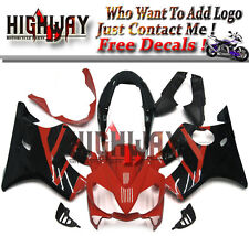 Injection ABS Fairing Kit For HOUDA CBR600 F4i 04-07 5 Black Red Stripes Cover
