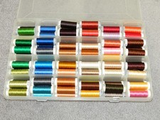 Lot of 94 Spools of Gutermann & SULKY Machine Embroidery Thread with Case