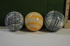 3 Victorian carpet balls, 2