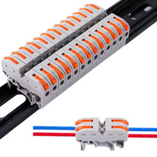 50PCS DIN Rail Connectors