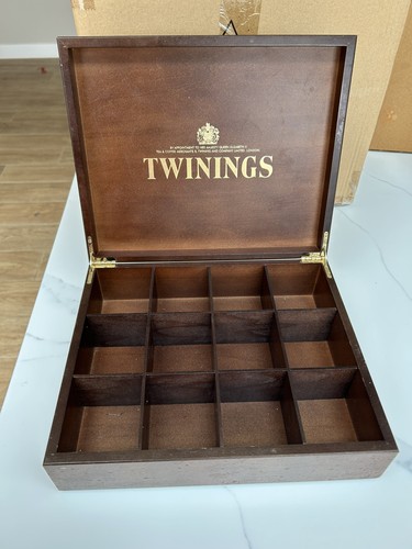 Twinings wooden hinged display - wooden,