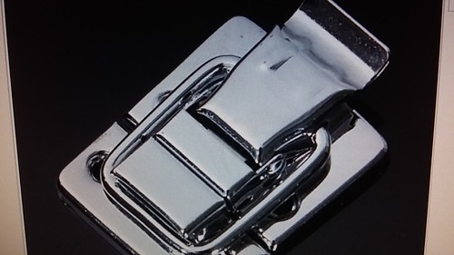 Silver fastener toggle - fastener,