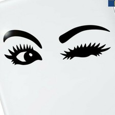 Winking Eyes Vinyl Decal, Eye