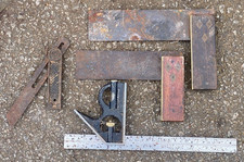 Job Lot Vintage Carpenters Tools Squares Bevel