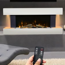 37-52'' Fireplace White Suite