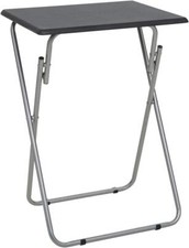 Black Folding Wooden TV Table