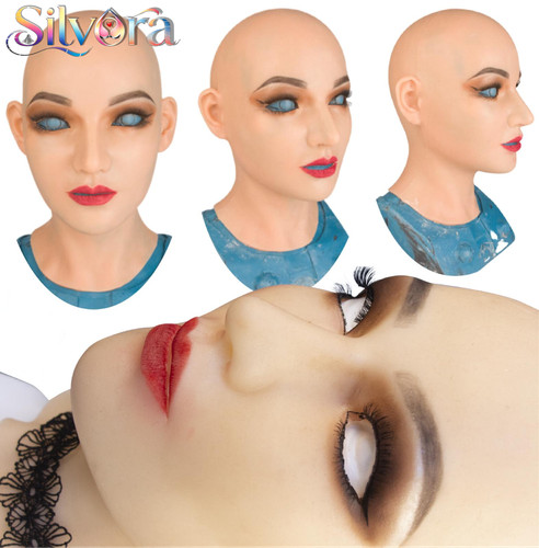 Realistic silicone female - silicone, face
