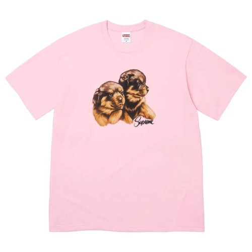 Supreme puppies tee pink - tee,