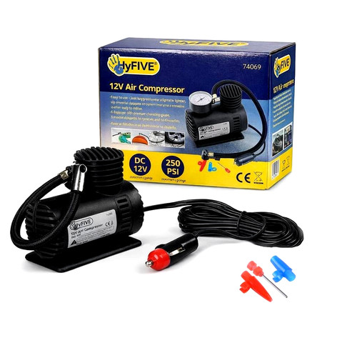 Tyre compressor pump - compressor, dc