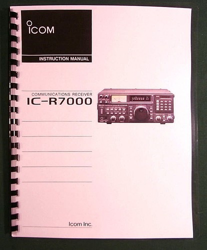 Icom r7000 instruction - icom,
