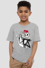 The Nightmare Before Christmas Jack Skellington Kids T-Shirt Athletic Heather