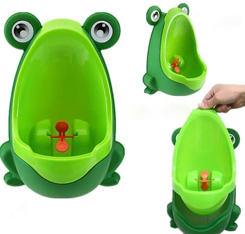 Green cute frog - cute, potty